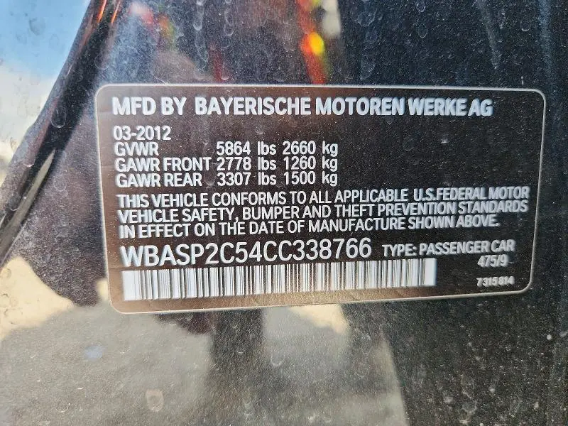 2012 BMW 535 XIGT  