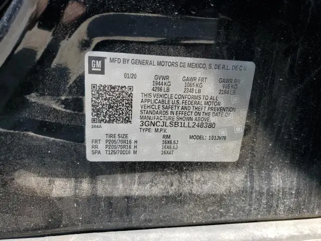 2020 CHEVROLET TRAX 1LT  