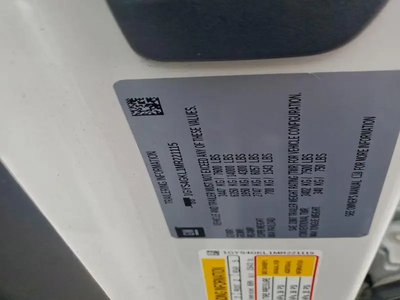 2021 CADILLAC ESCALADE SPORT PLATINUM  