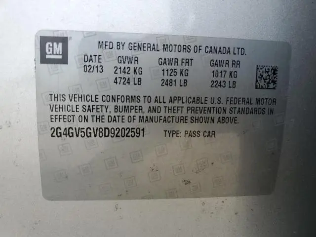 2013 BUICK REGAL GS  