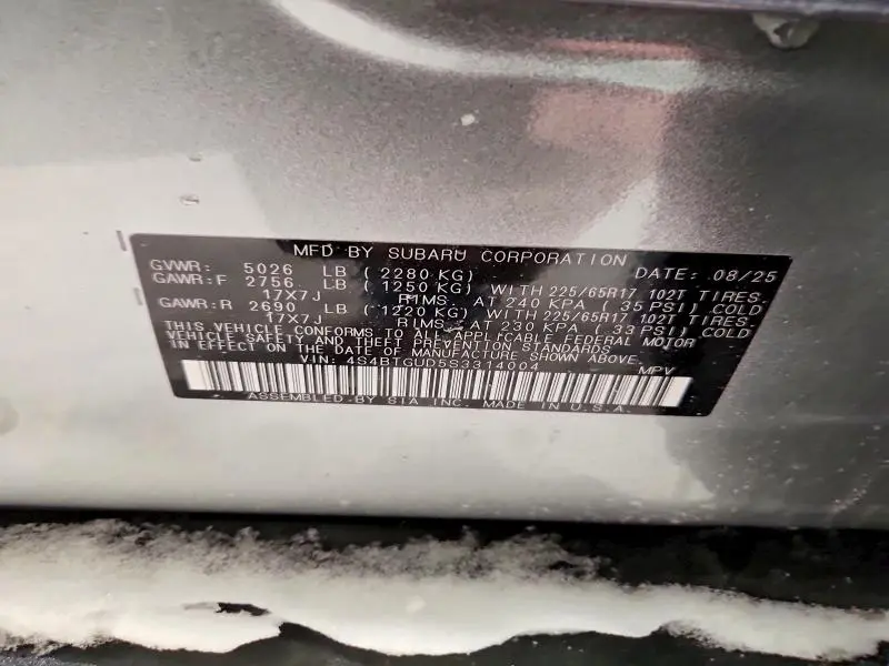 2025 SUBARU OUTBACK WILDERNESS  