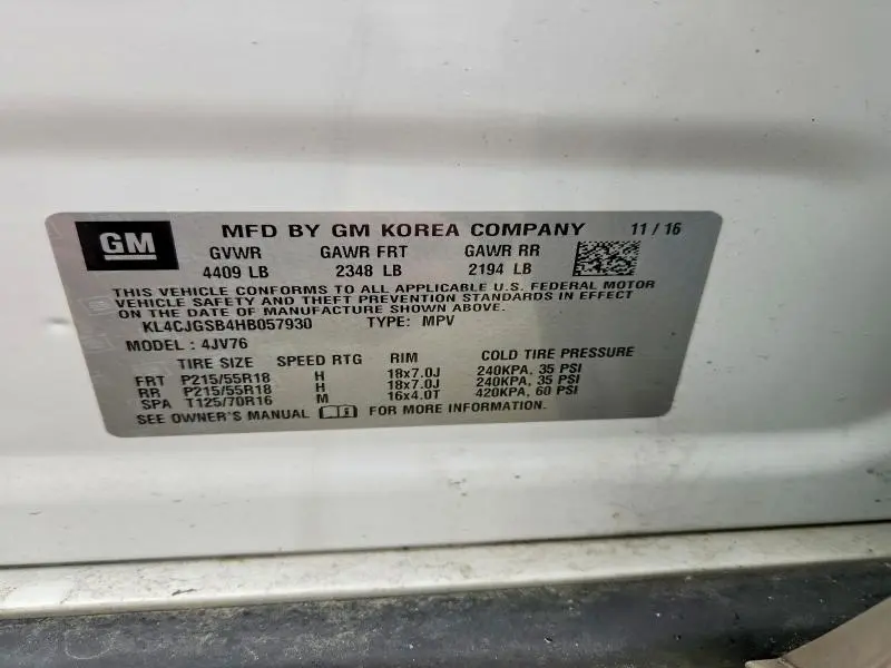 2017 BUICK ENCORE ESSENCE  