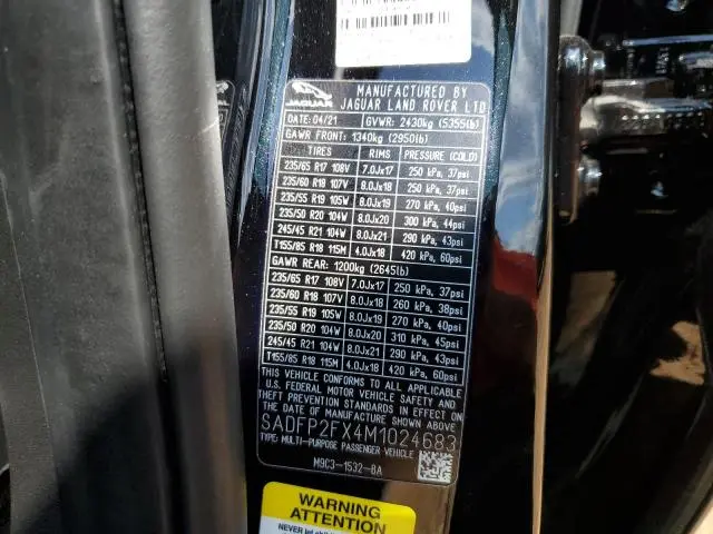 2021 JAGUAR E-PACE SE