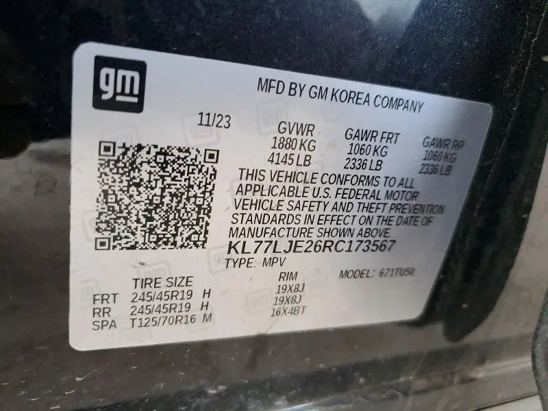 2024 CHEVROLET TRAX 2RS  