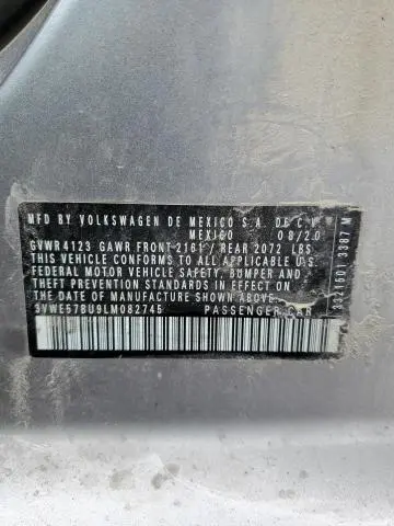 2020 VOLKSWAGEN JETTA SEL  