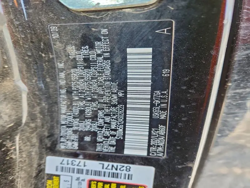 2010 TOYOTA SEQUOIA PLATINUM  