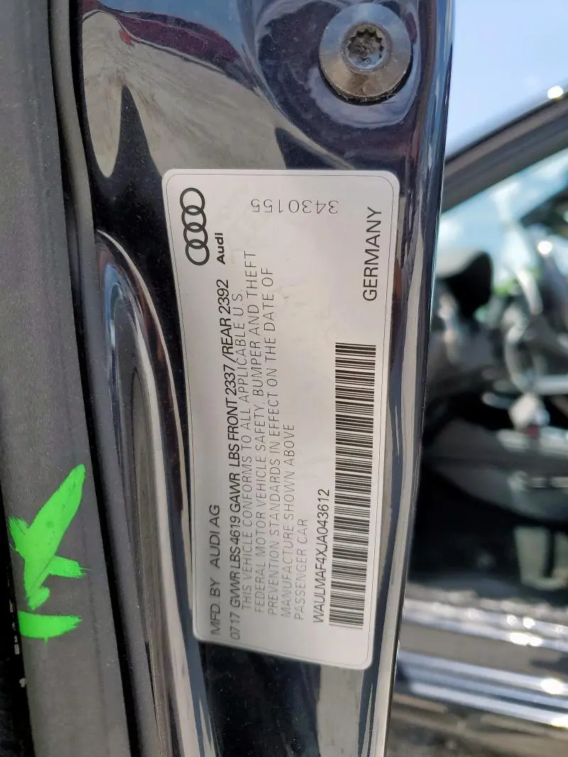 2018 AUDI A4 PREMIUM PLUS  