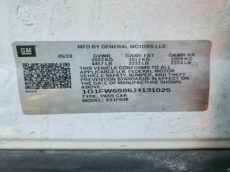 2018 CHEVROLET BOLT EV LT  