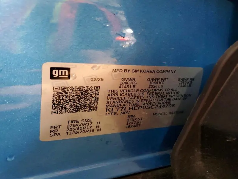 2025 CHEVROLET TRAX 1LT  