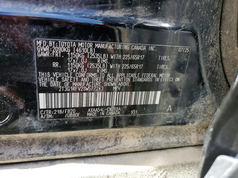 2025 TOYOTA RAV4 LE  