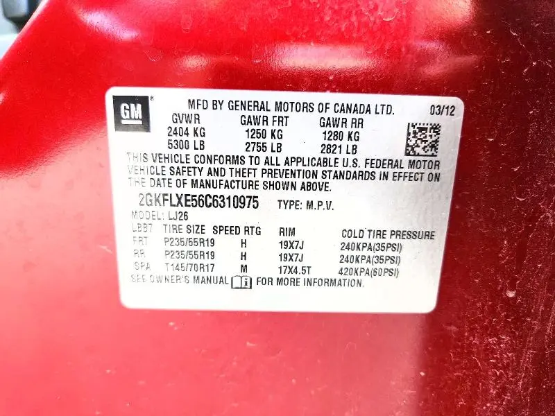 2012 GMC TERRAIN SLT  