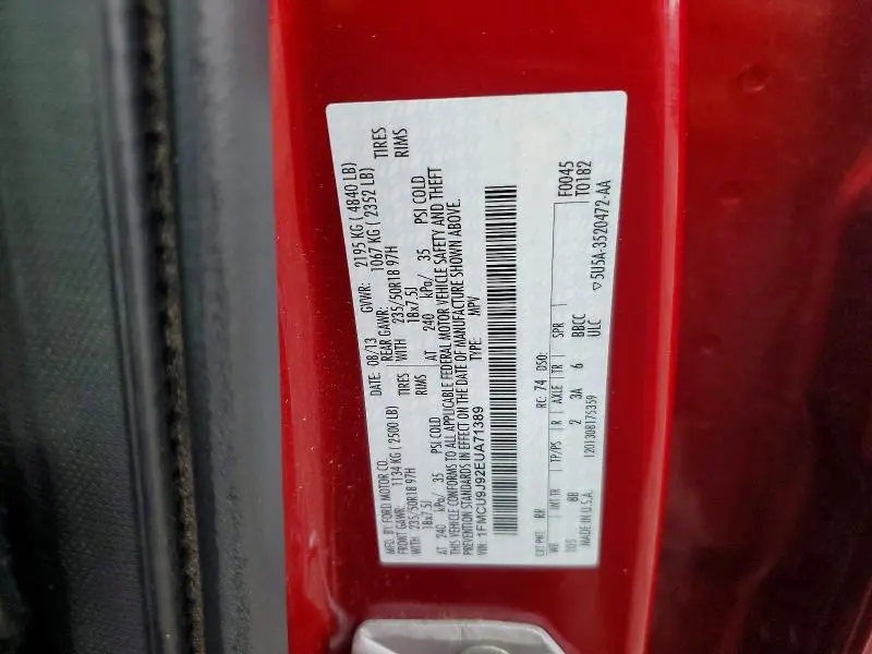 2014 FORD ESCAPE TITANIUM  