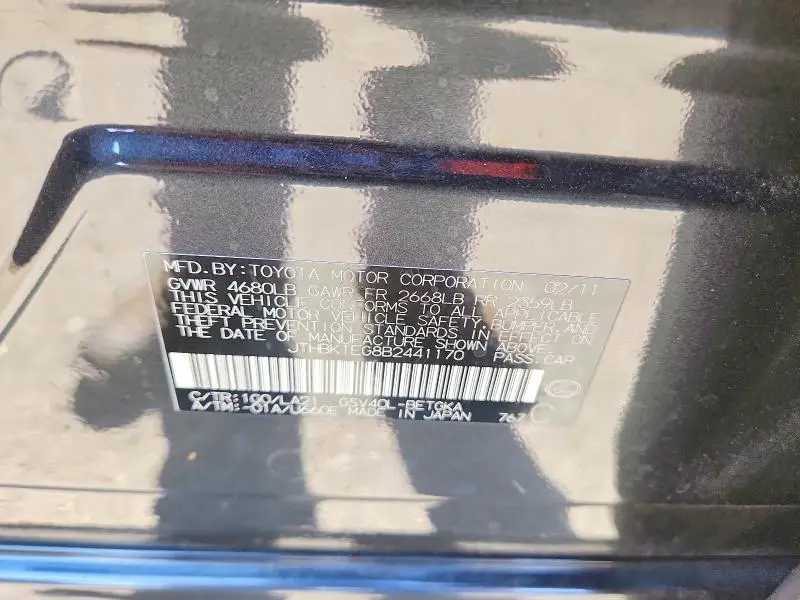 2011 LEXUS ES 350  