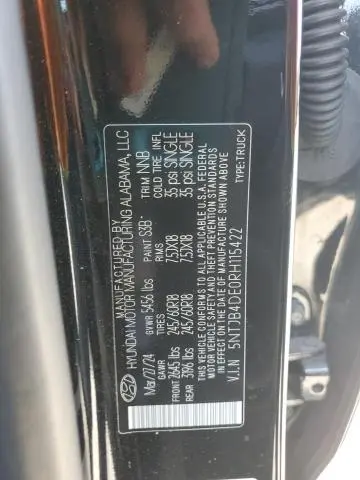 2024 HYUNDAI SANTA CRUZ SEL  