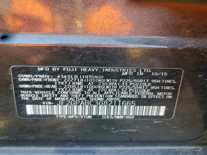 2016 SUBARU CROSSTREK PREMIUM  
