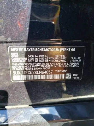 2019 BMW X5 XDRIVE50I  