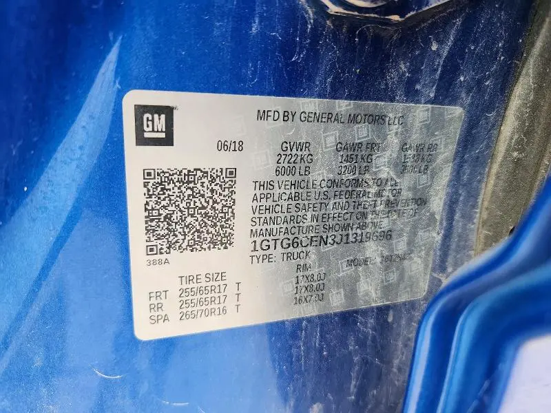 2018 GMC CANYON SLE  