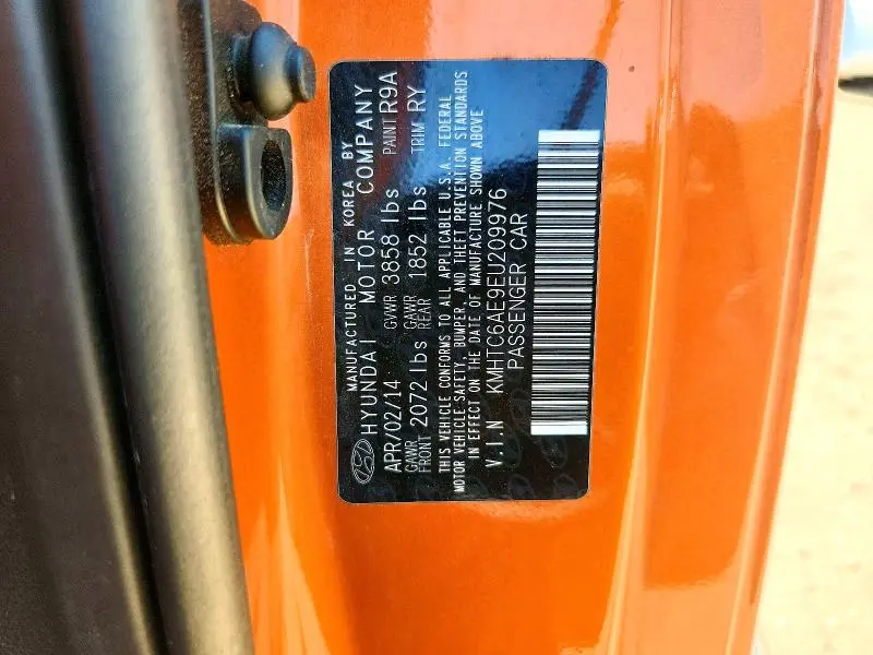 2014 HYUNDAI VELOSTER TURBO  