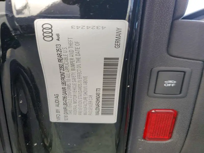 2017 AUDI A4 PREMIUM  