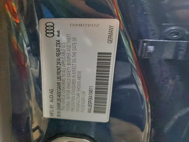 2019 AUDI A3 PREMIUM PLUS  