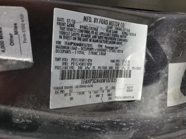 2011 FORD FOCUS SES  