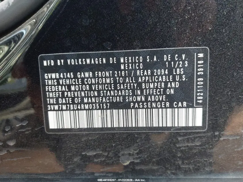 2024 VOLKSWAGEN JETTA 1.5T SE