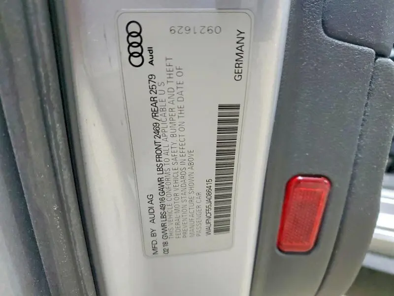 2018 AUDI A5 PRESTIGE S-LINE  