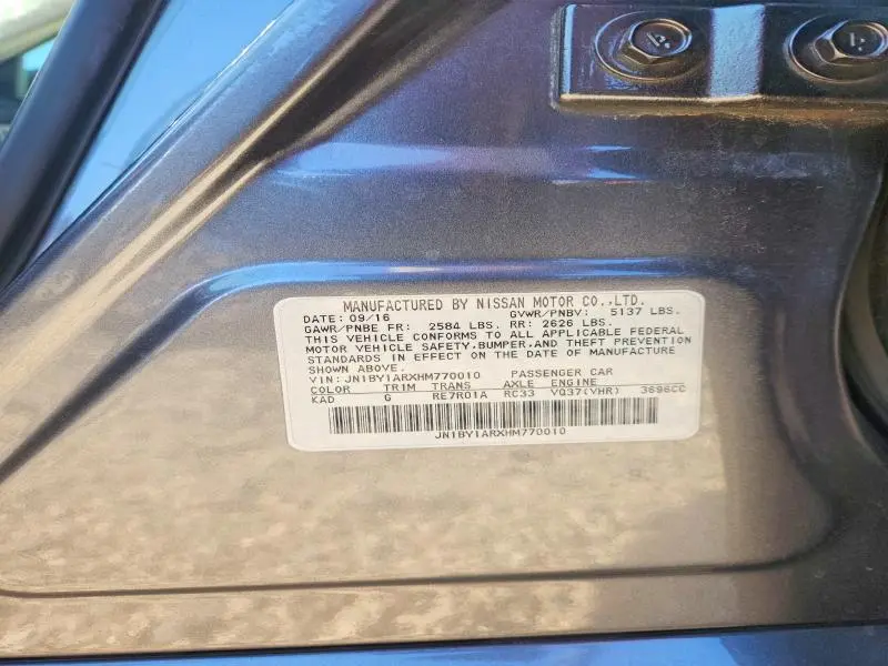 2017 INFINITI Q70 3.7  