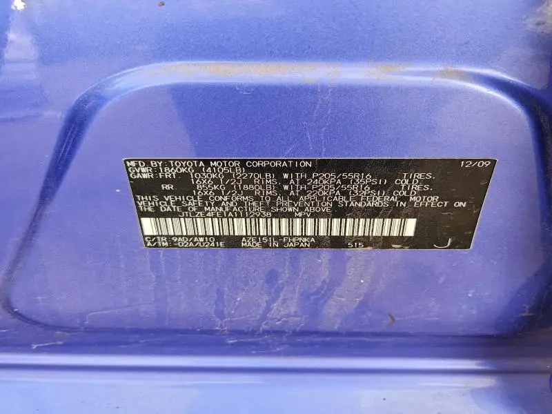 2010 TOYOTA SCION XB  