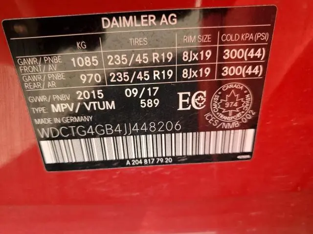 2018 MERCEDES-BENZ GLA 250 4MATIC  