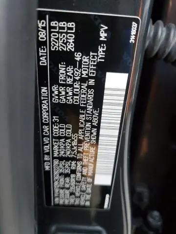 2016 VOLVO XC60 T5 PREMIER  