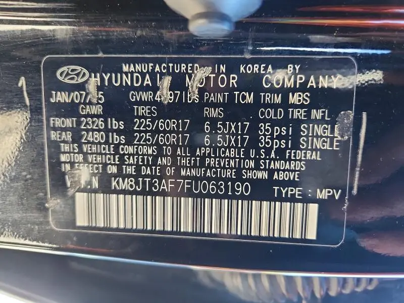 2015 HYUNDAI TUCSON GLS  