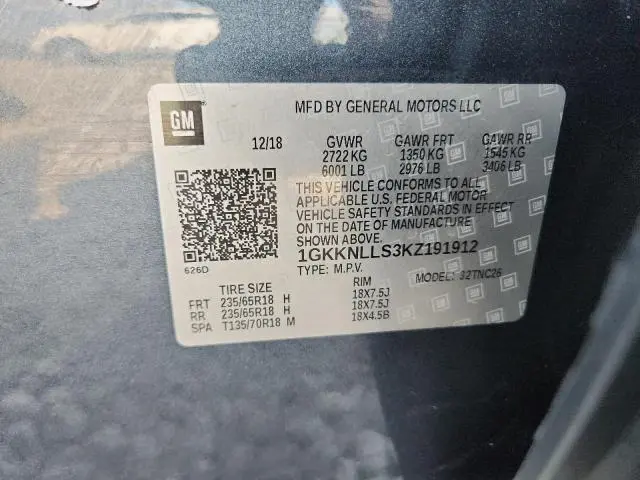 2019 GMC ACADIA SLE  
