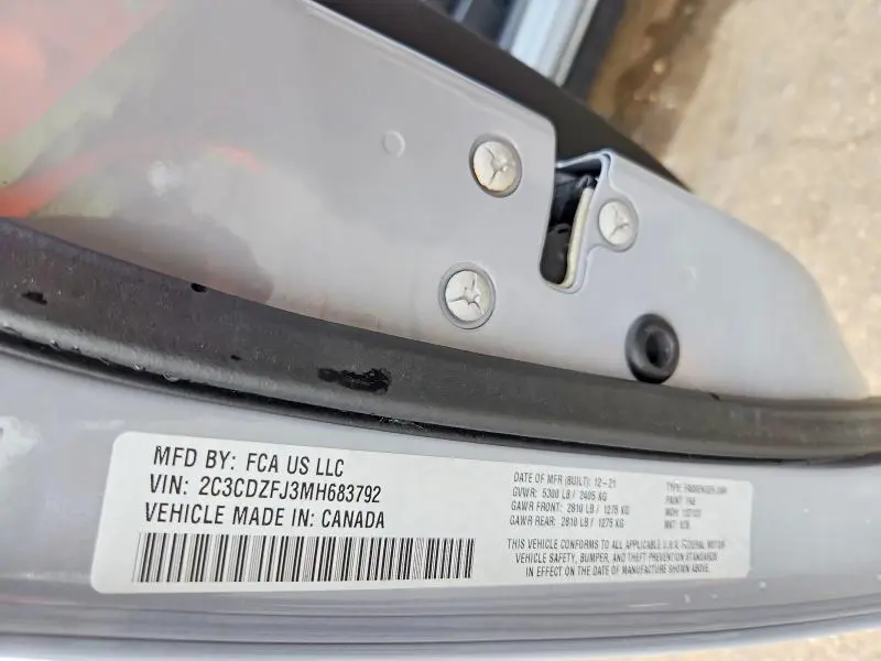 2021 DODGE CHALLENGER R  