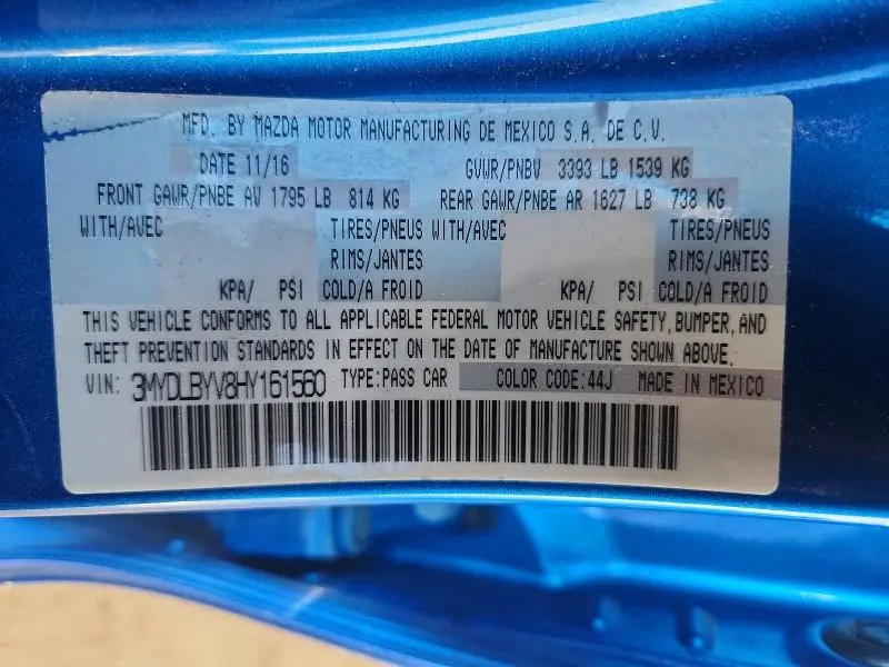 2017 TOYOTA YARIS IA BASE  