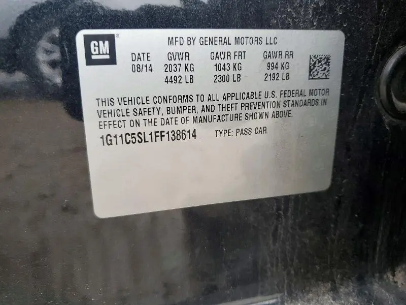 2015 CHEVROLET MALIBU 1LT  