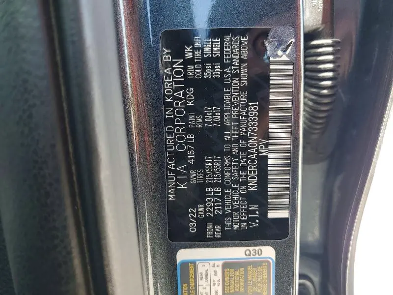 2022 KIA SELTOS EX  