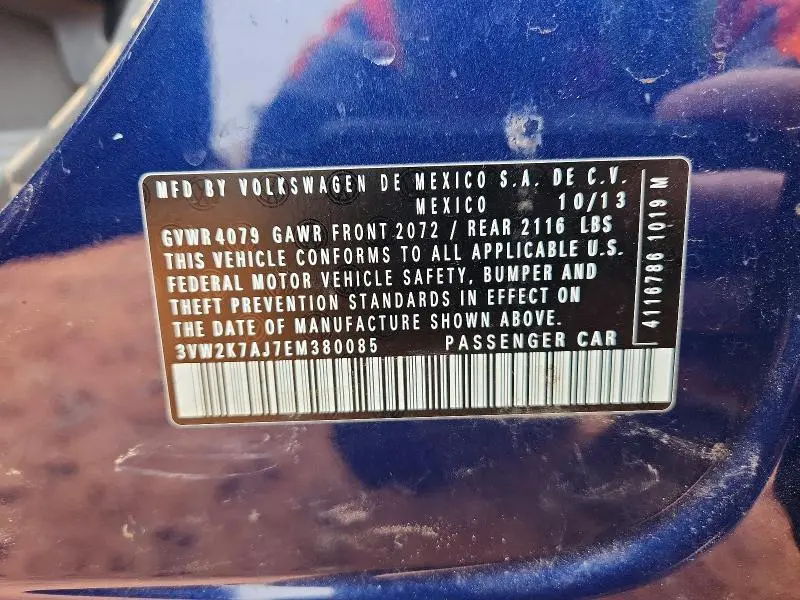 2014 VOLKSWAGEN JETTA BASE  