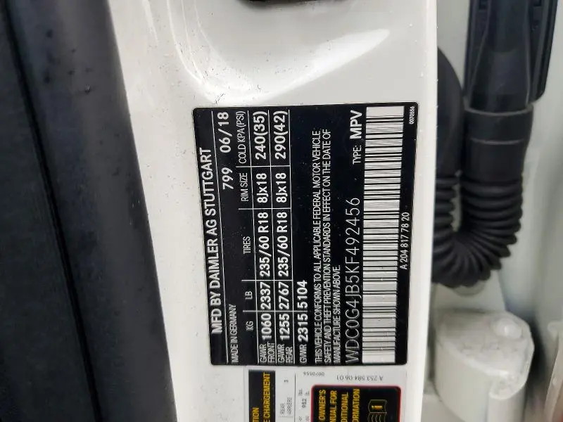 2019 MERCEDES-BENZ GLC 300  