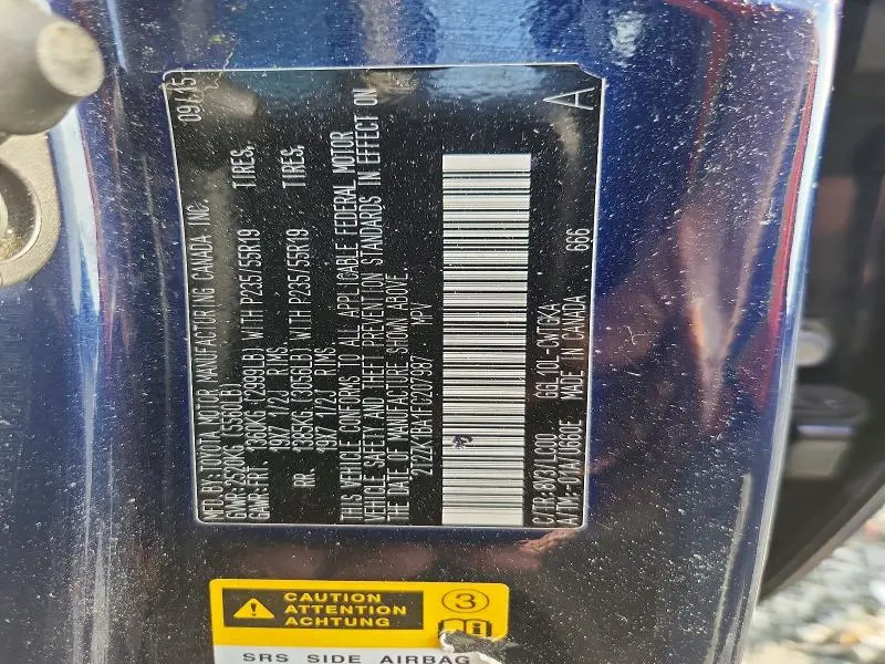 2015 LEXUS RX 350 BASE  
