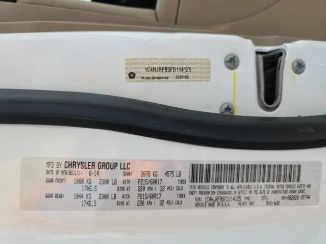 2015 JEEP PATRIOT LATITUDE  