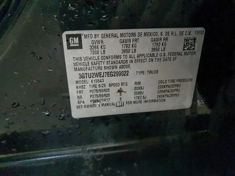 2014 GMC SIERRA K1500 DENALI  