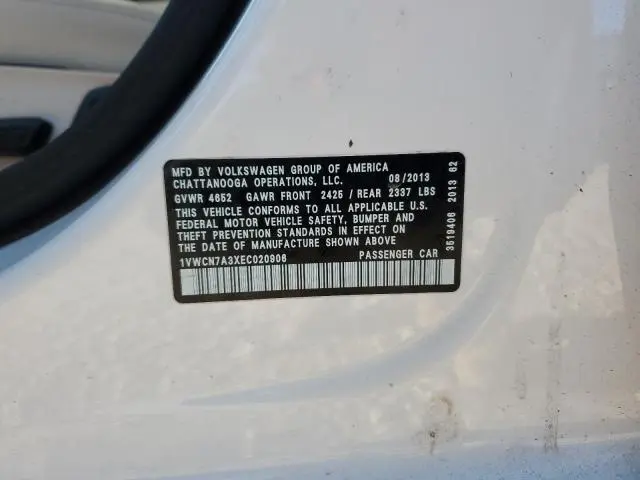 2014 VOLKSWAGEN PASSAT SEL  