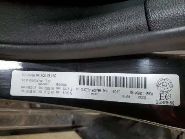 2016 CHRYSLER 200 LX  