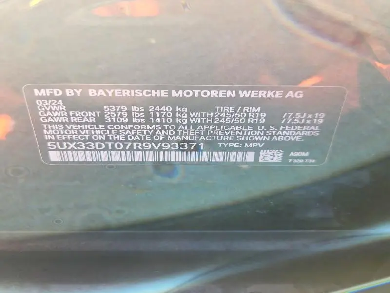 2024 BMW X4 XDRIVE30I  