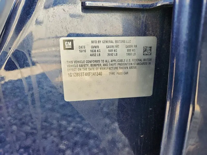 2017 CHEVROLET MALIBU LS  