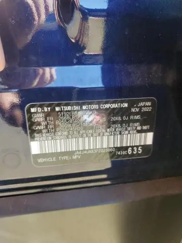 2023 MITSUBISHI OUTLANDER SE  