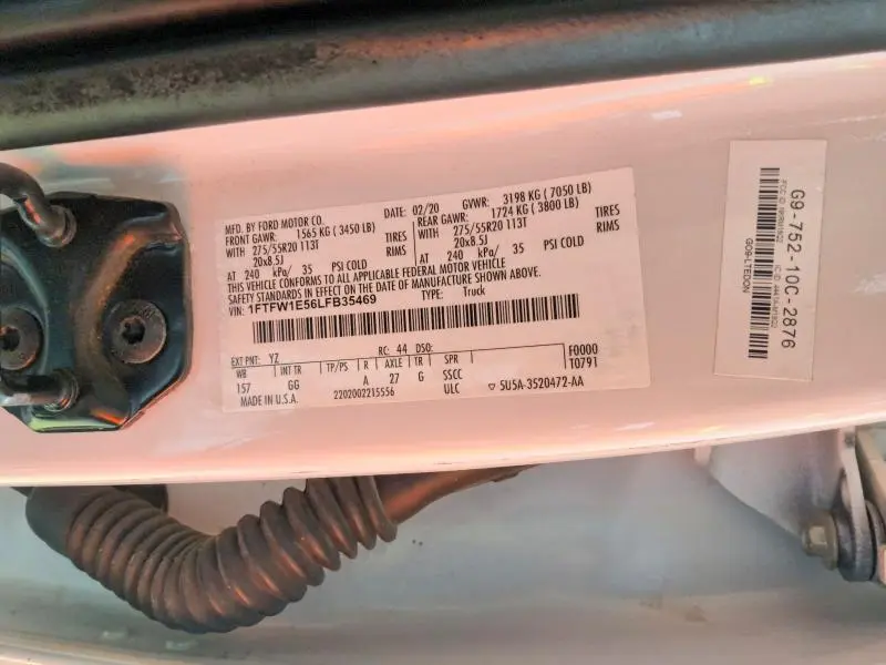 2020 FORD F150 SUPERCREW  