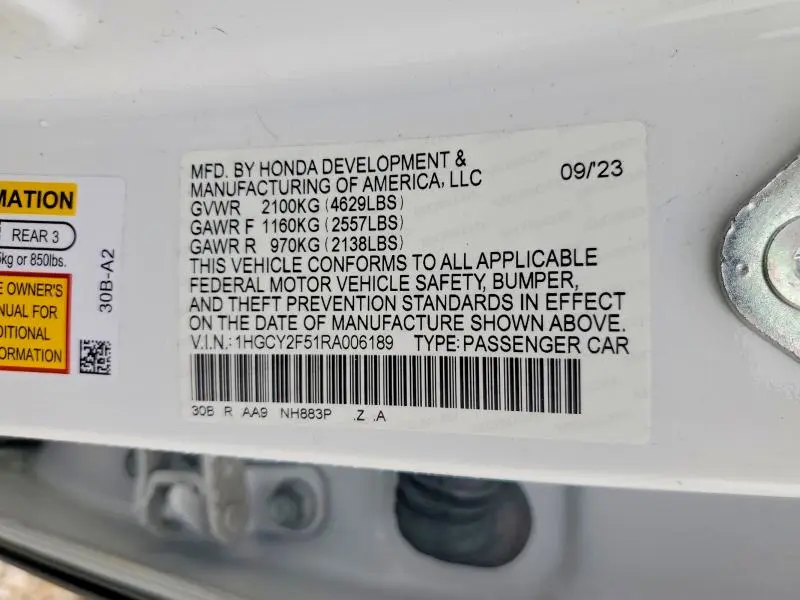 2024 HONDA ACCORD HYBRID SPORT  