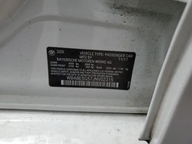2018 BMW 320 XI  